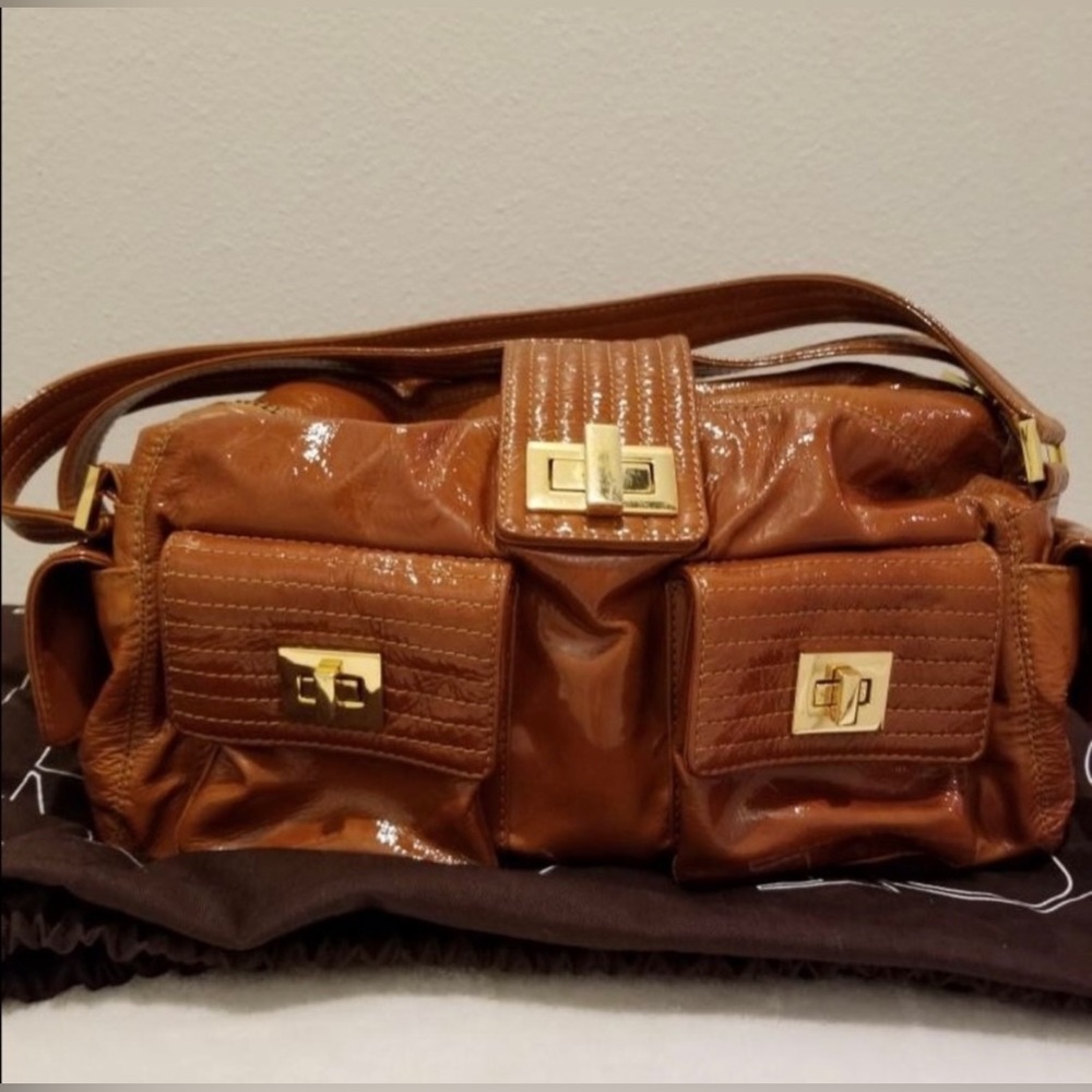 Kooba Patent Leather Shoulder Bag
